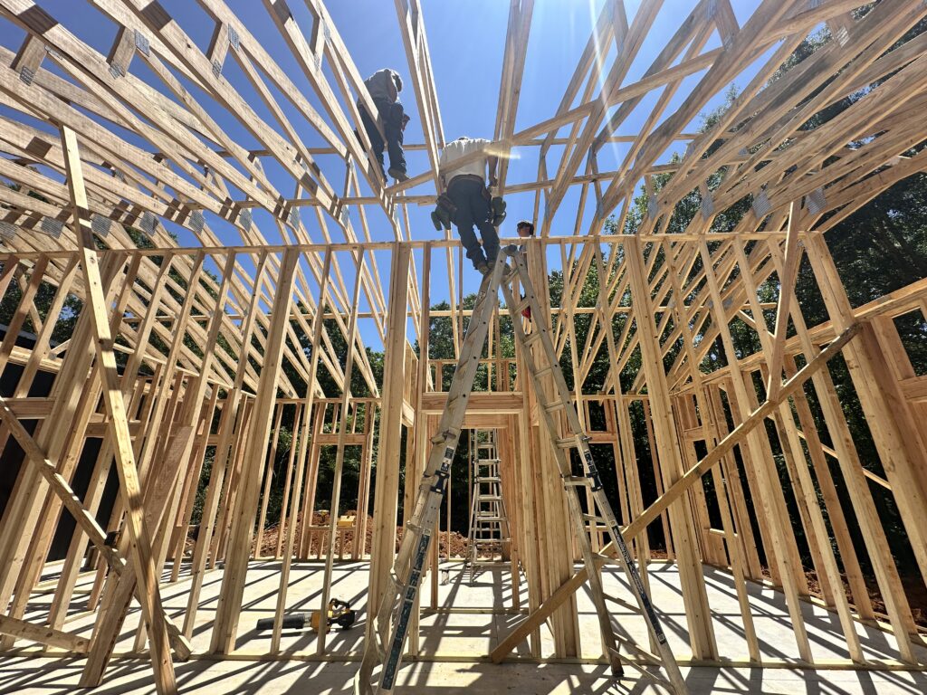 Turnkey custom homes under construction in West Tennessee by N&L Construction